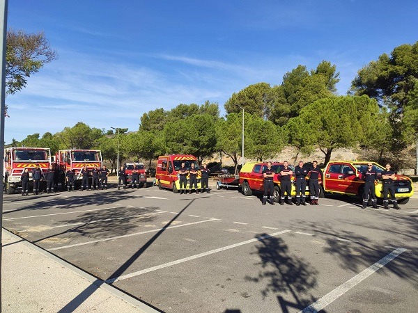 Pompiers en action à Toulon